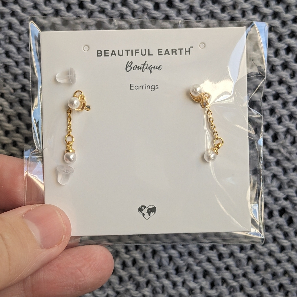 Athena Pearl Drop Earrings